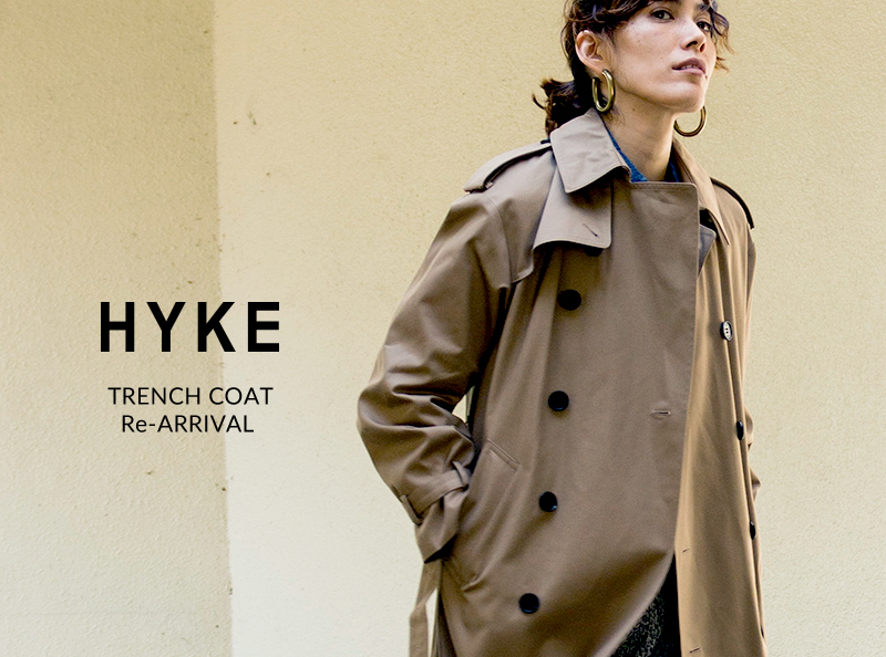 HYKE/trench coat big+long再入荷-12/27 | ST COMPANY online store 