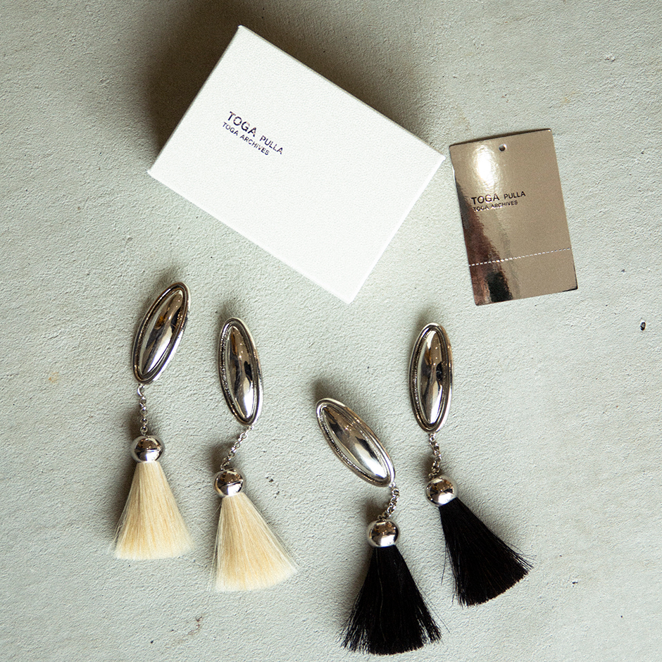 TOGA PULLA＞復刻 Metal fringe earrings | ST COMPANY online store 